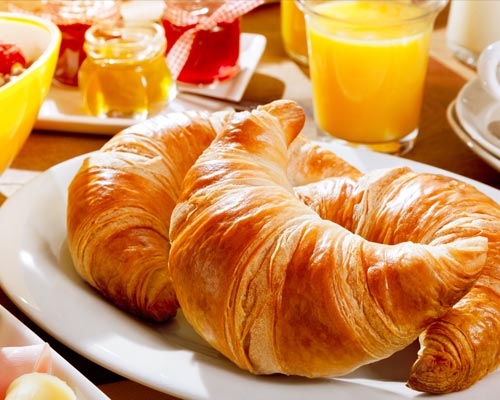 Croissants for breakfast