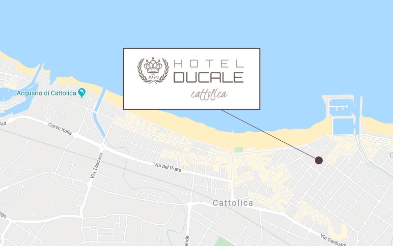 Dove si trova l'Hotel Ducale a Cattolica
