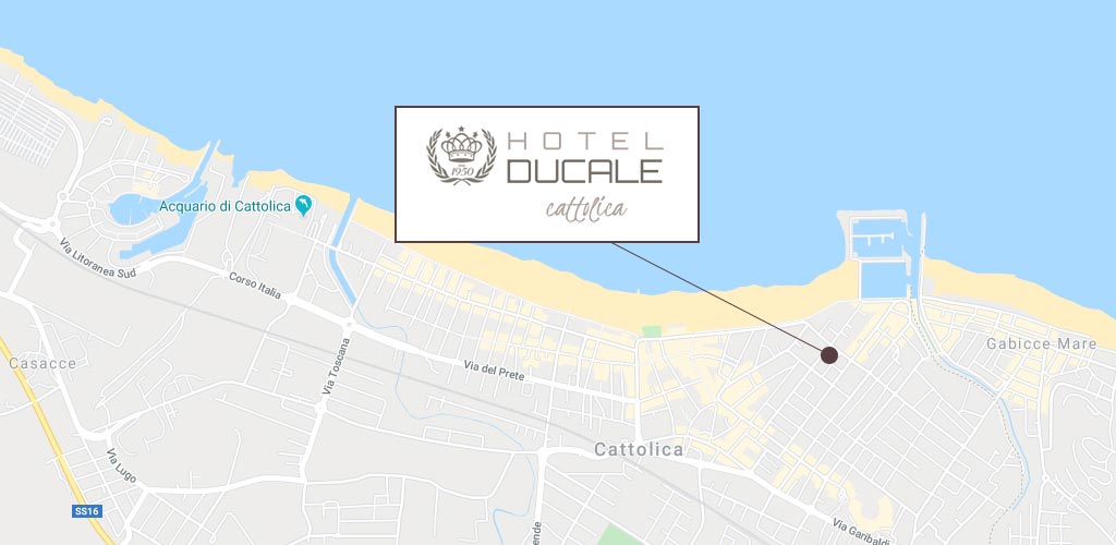 Dove si trova l'Hotel Ducale a Cattolica